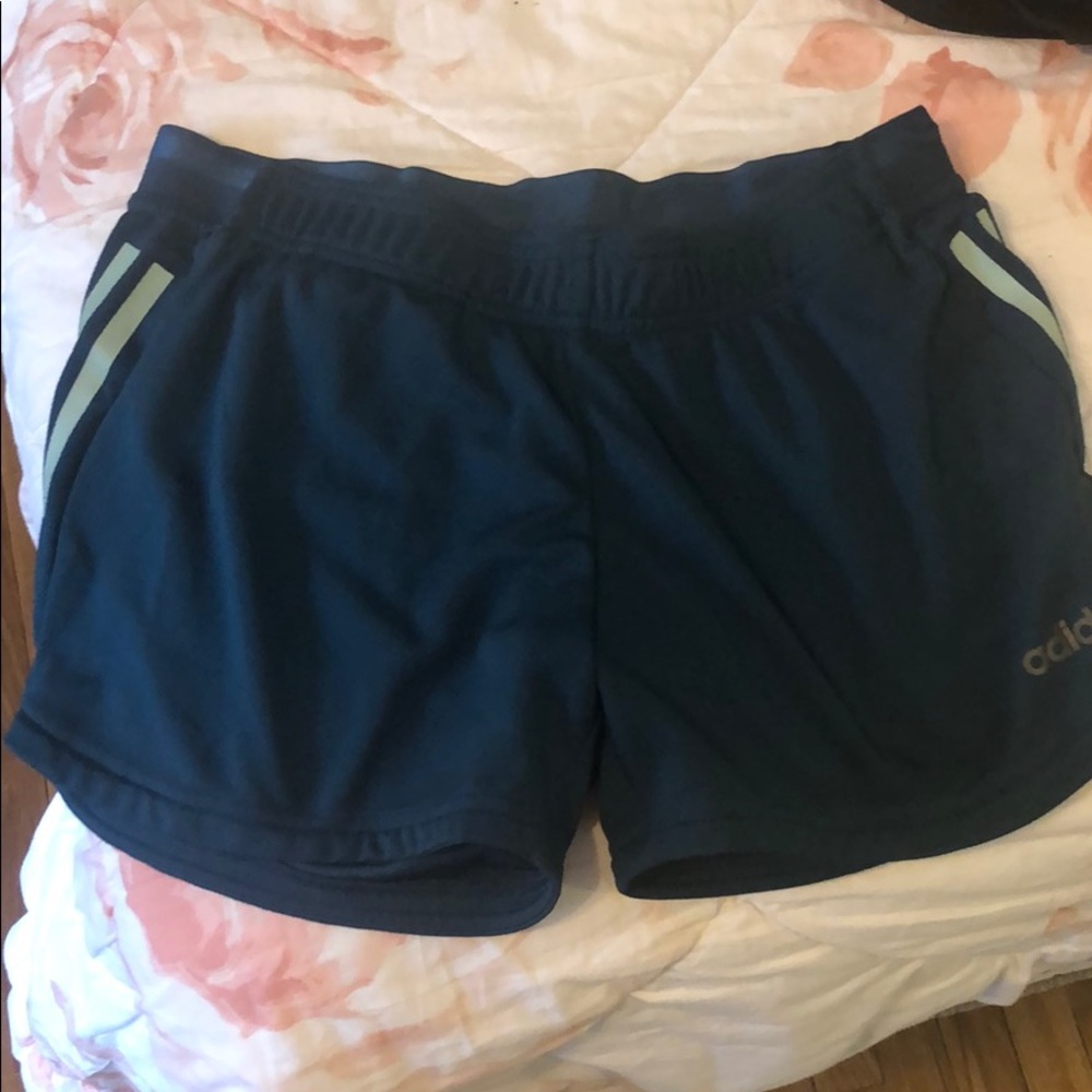 Women’s Adidas Climalite Teal Running Shorts Small